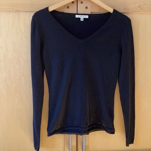 CAbi Date Night black V-neck sweater (style 110)